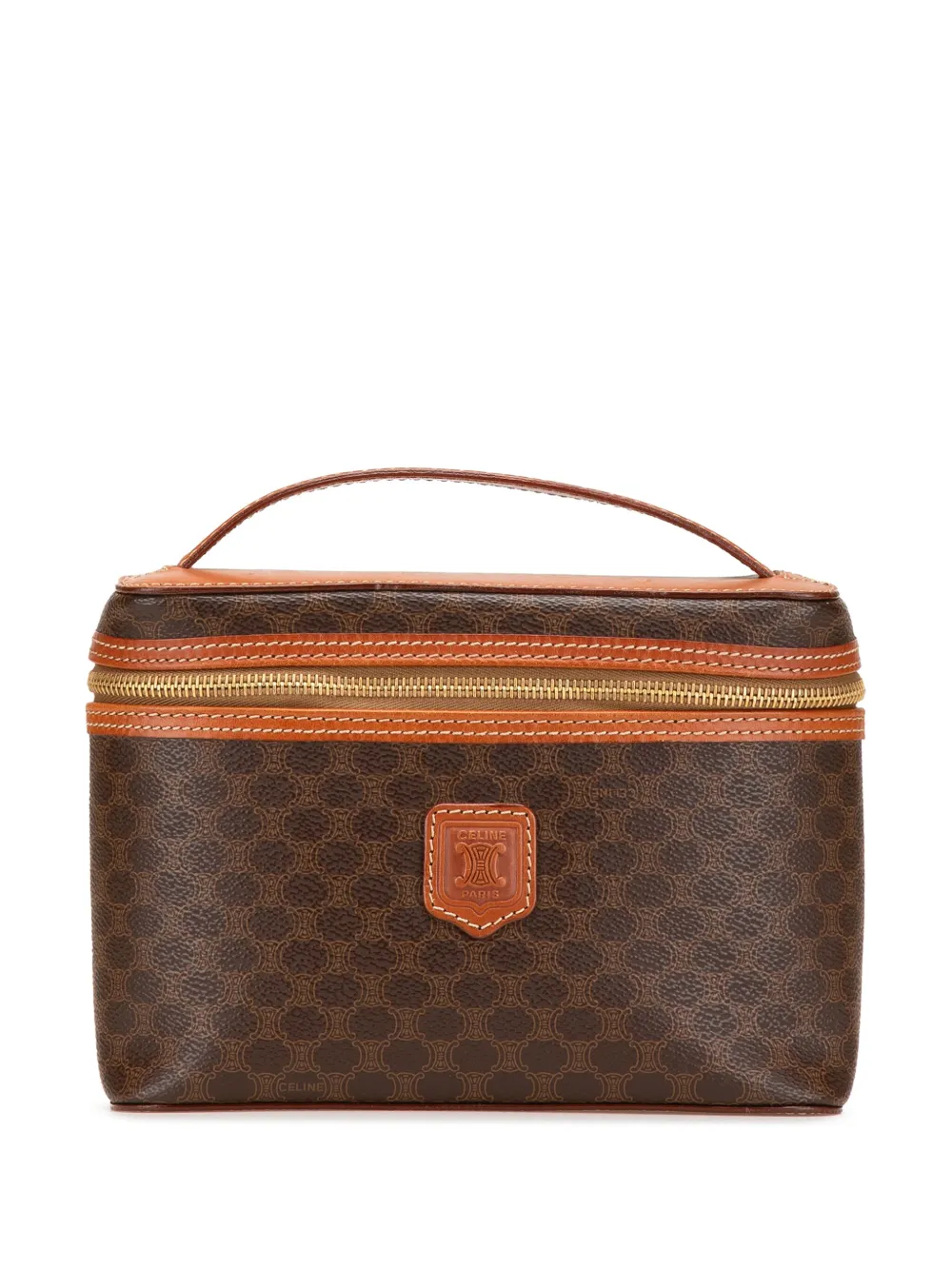 Céline Pre-Owned 1995 Macadam Coated Canvas vanity bag | marrón | Image 1