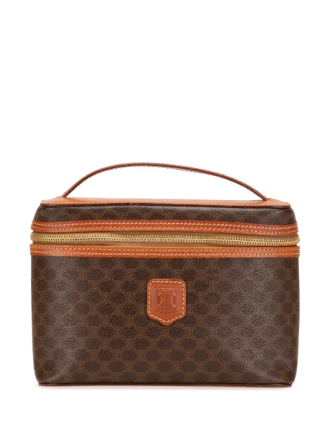 Céline Pre-Owned 1995 Macadam Coated Canvas vanity bag