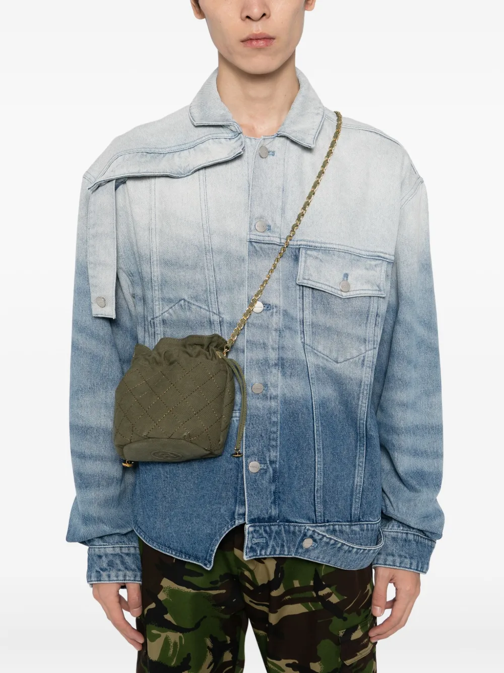 Readymade Chain-pouch Shoulder Bag In Green