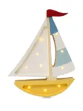 Little Lights sailboat-shaped light - White