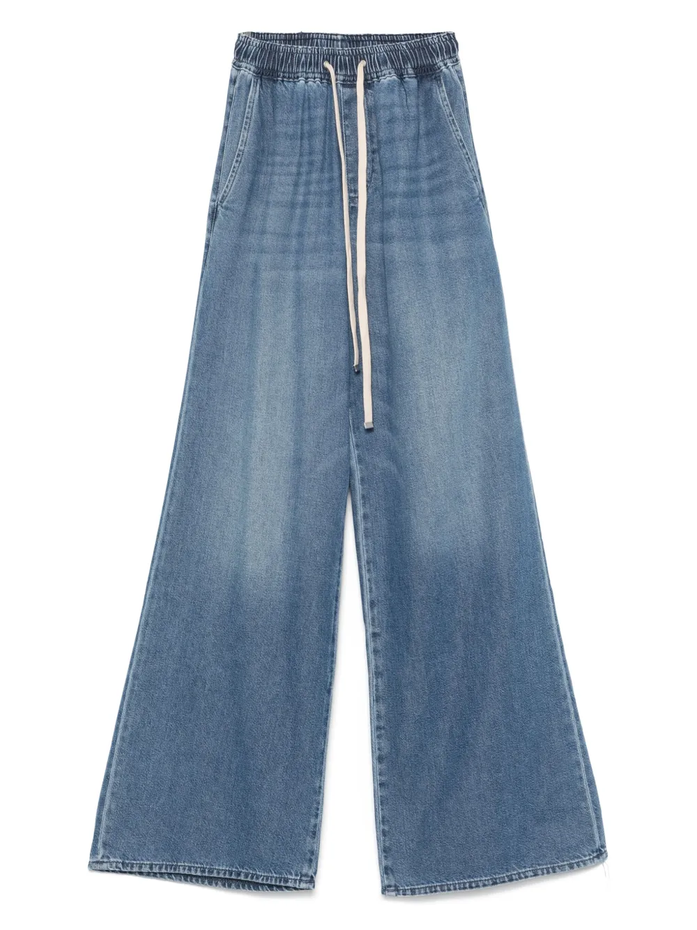 elasticated-waistband jeans