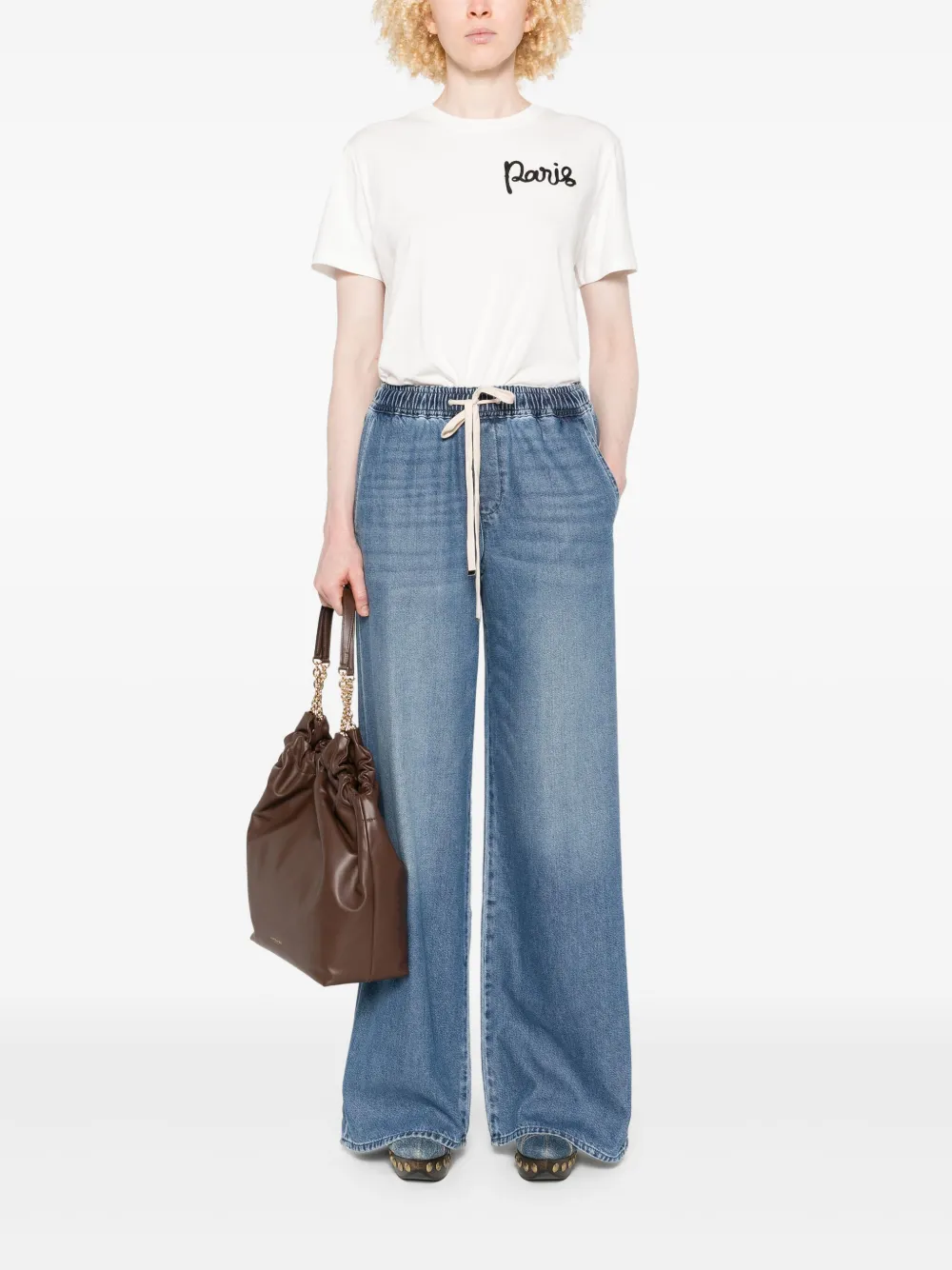 7 For All Mankind elasticated-waistband jeans - Blauw