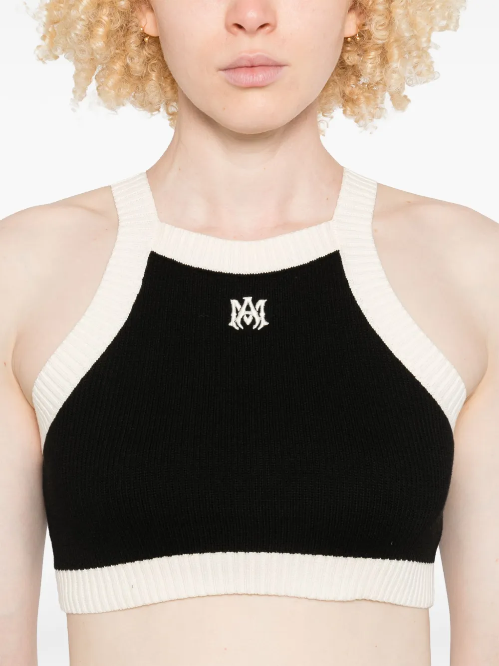 AMIRI Ma cropped tanktop Zwart