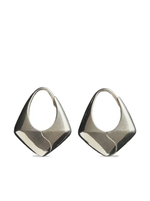Sophie Buhai Pyramid sculptural hoop earrings
