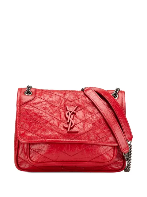 Saint Laurent Pre-Owned 2018 Baby Crinkled Calfskin Monogram Niki Bag shoulder bag