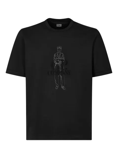 C.P. Company logo-embroidered T-shirt