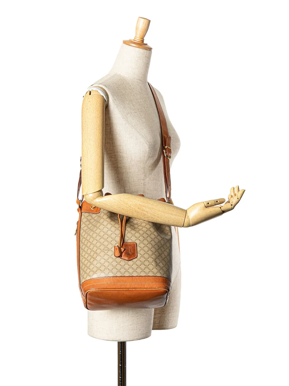 Céline Pre-Owned 1993 Macadam Coated Canvas Drawstring bucket bag | Estilos de archivo | Image 2