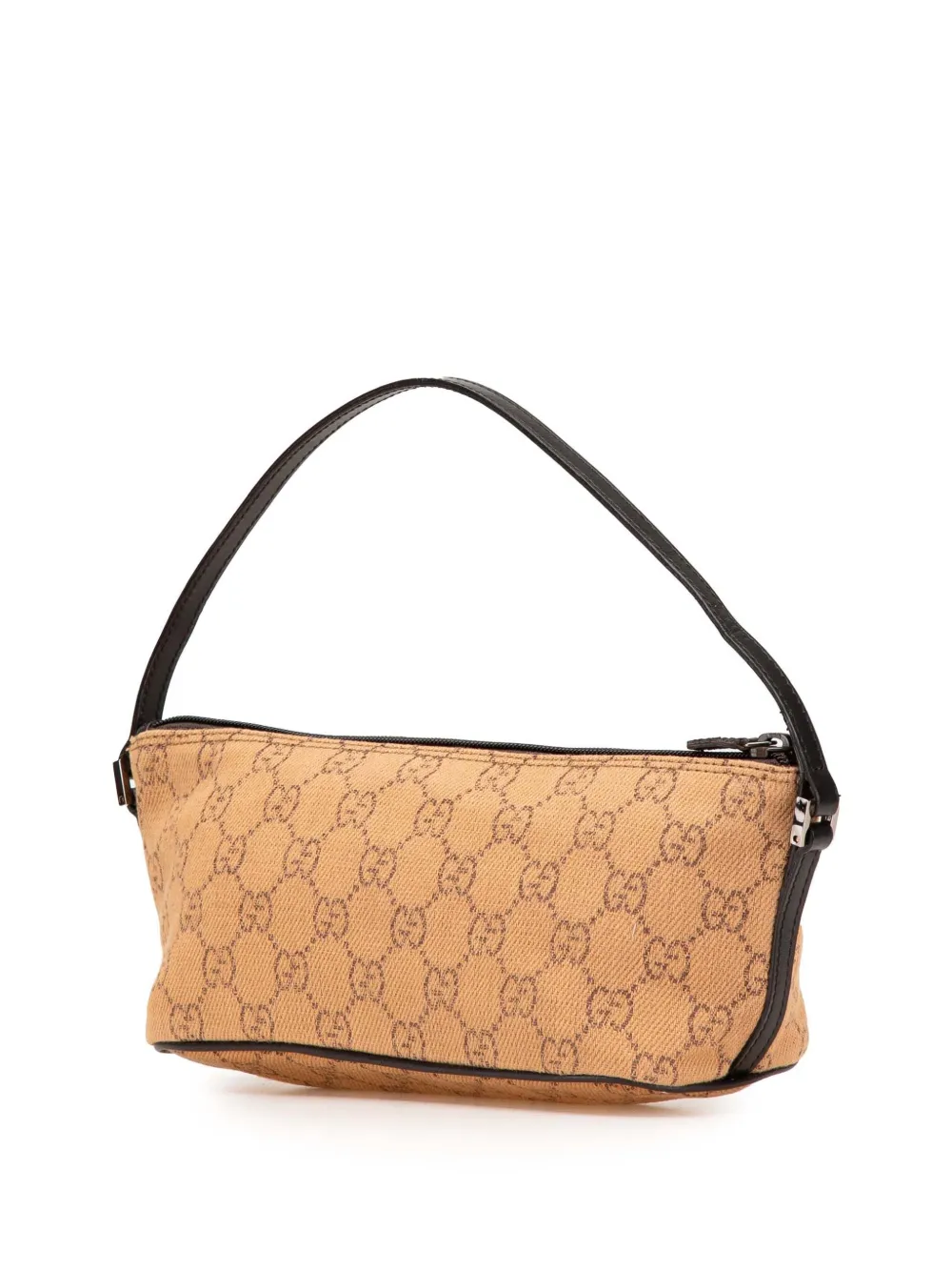 Pre-owned Gucci 2000-2015 Gg Denim Boat Shoulder Bag