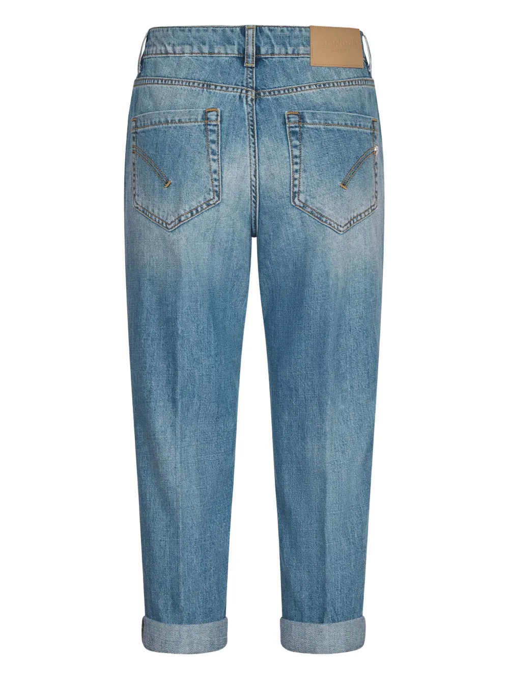 DONDUP button-fly rolled jeans - Blauw