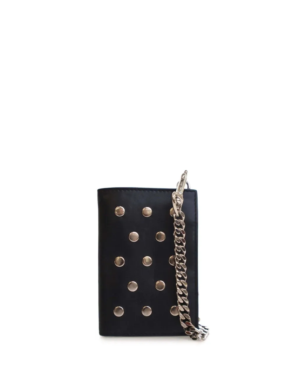 Saint Laurent Pre-Owned cartera Rider Chain pequeña de piel de becerro con apliques 2014 | negro | Image 1