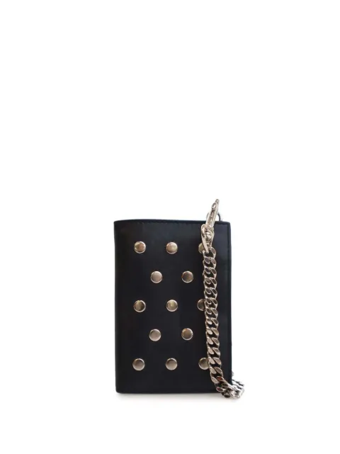 Saint Laurent Pre-Owned 2014 Studded Calfskin Rider Chain Wallet small wallets