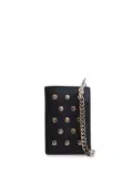 Saint Laurent Pre-Owned 2014 Studded Calfskin Rider Chain Wallet small wallets - Black