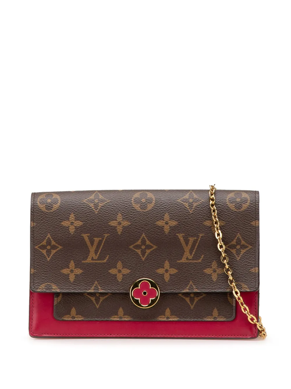 Louis Vuitton Pre-Owned 2020 Monogram Flore Wallet On Chain crossbody bag | Brown | Image 1