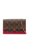 Louis Vuitton Pre-Owned 2020 Monogram Flore Wallet On Chain crossbody bag - Brown
