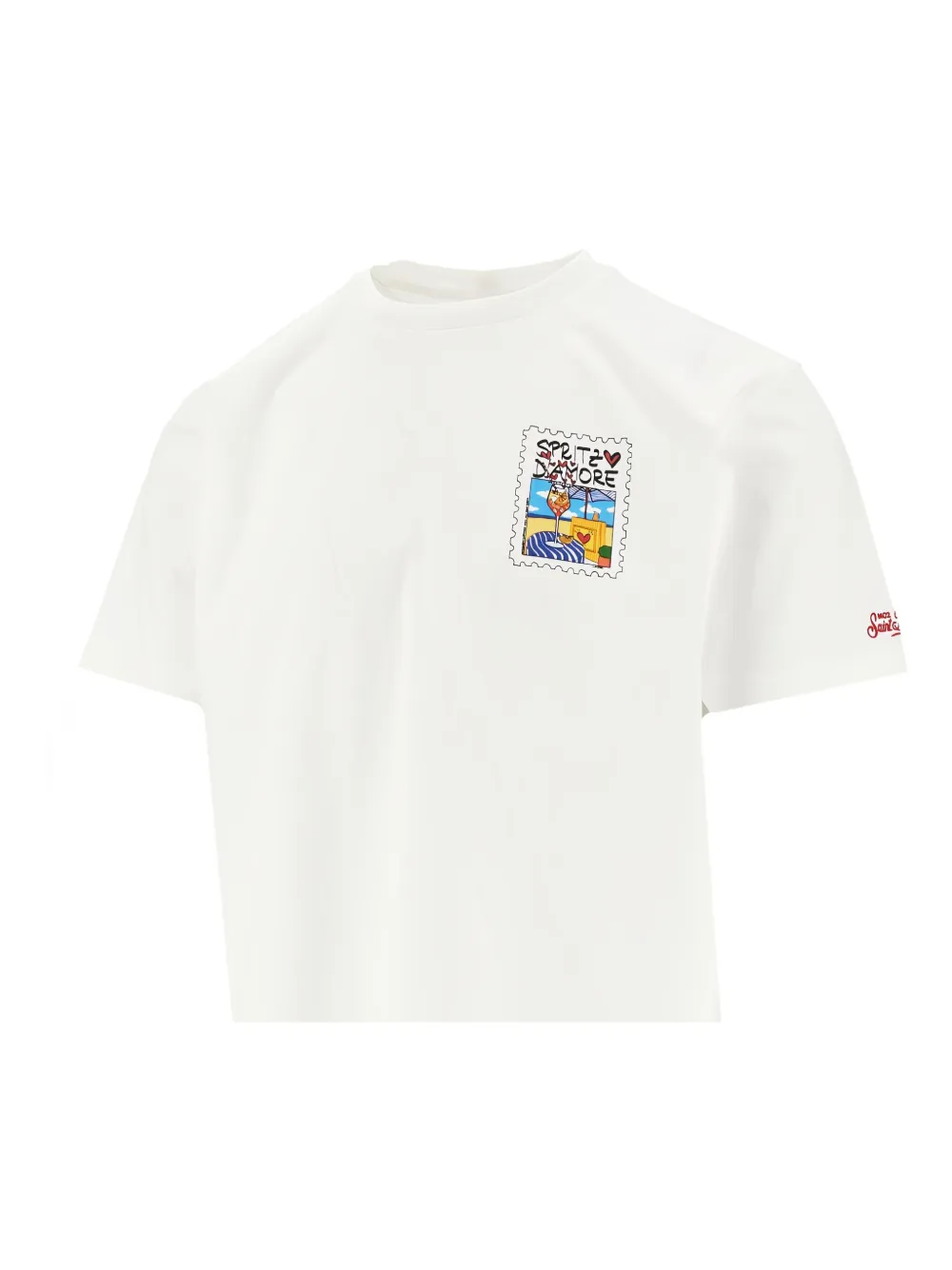 MC2 Saint Barth Stamp T-shirt Wit