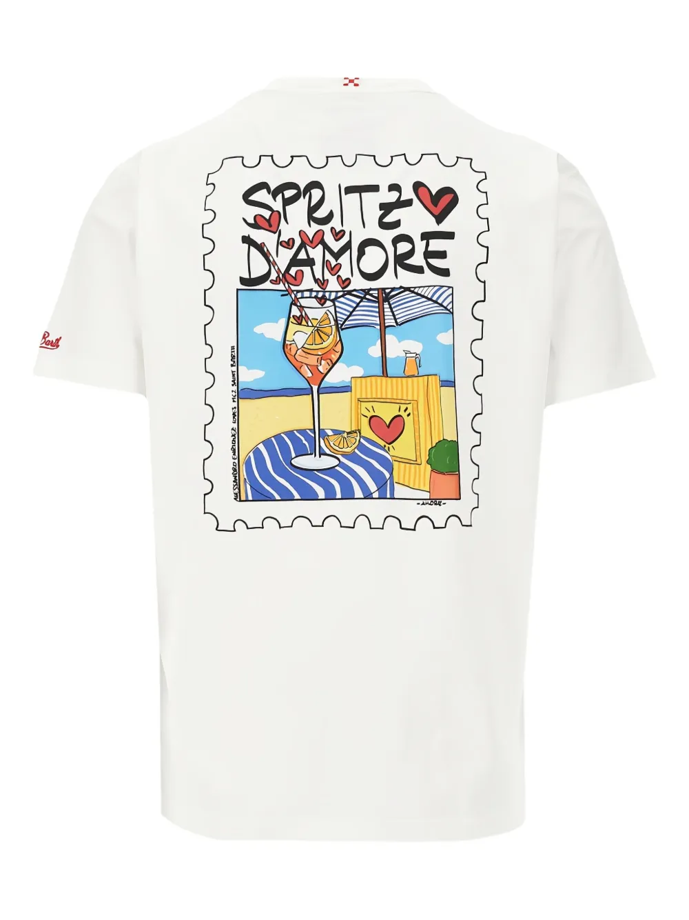 MC2 Saint Barth Stamp T-shirt - Wit