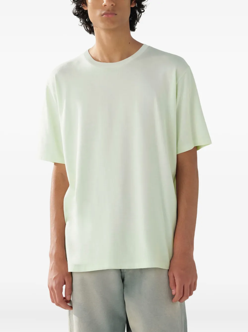 Auralee Pima katoenen T-shirt - Groen
