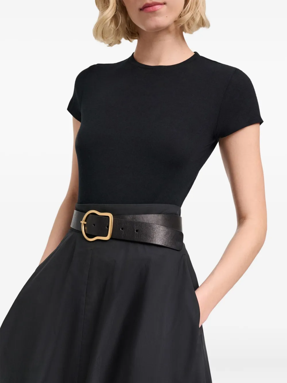 Dorothee Schumacher T-shirt met korte mouwen en ronde hals Zwart