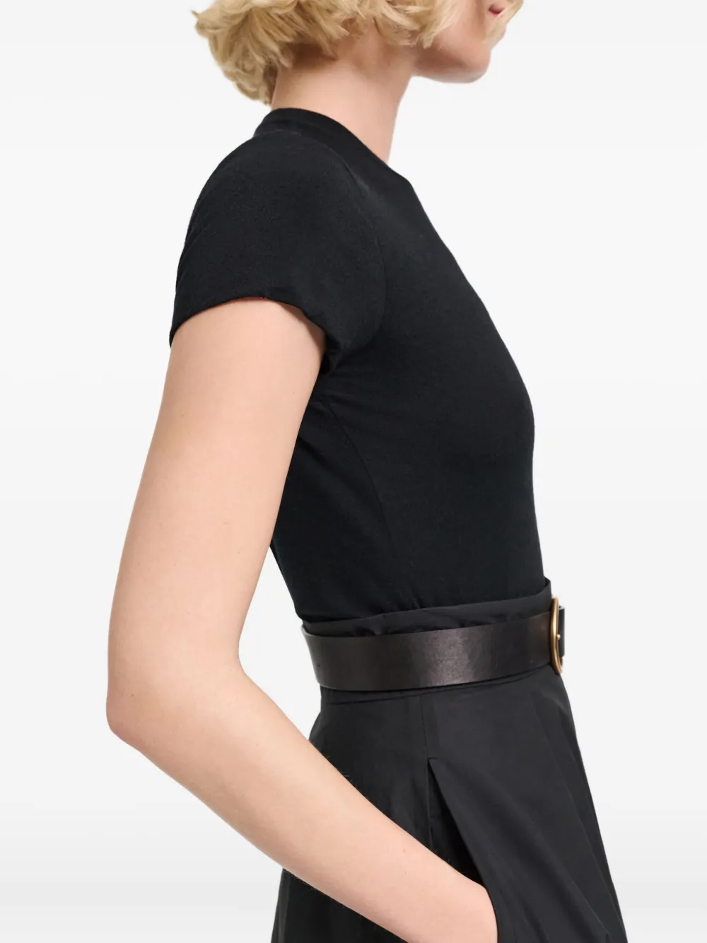 Dorothee Schumacher T-shirt met korte mouwen en ronde hals Zwart