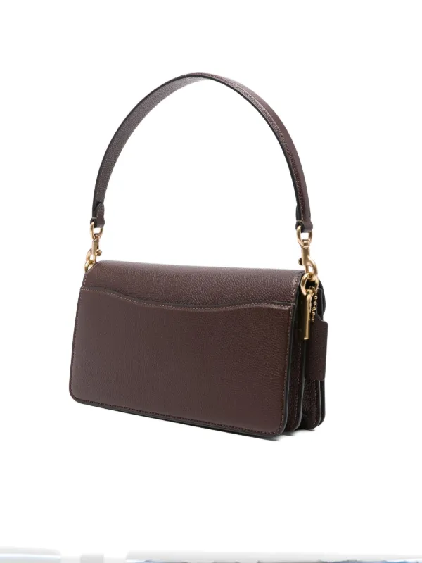 Coach レザーショルダーバッグ ブラウン/ブラック Coach レザーショルダーバッグ | ブラウン | FARFETCH JP