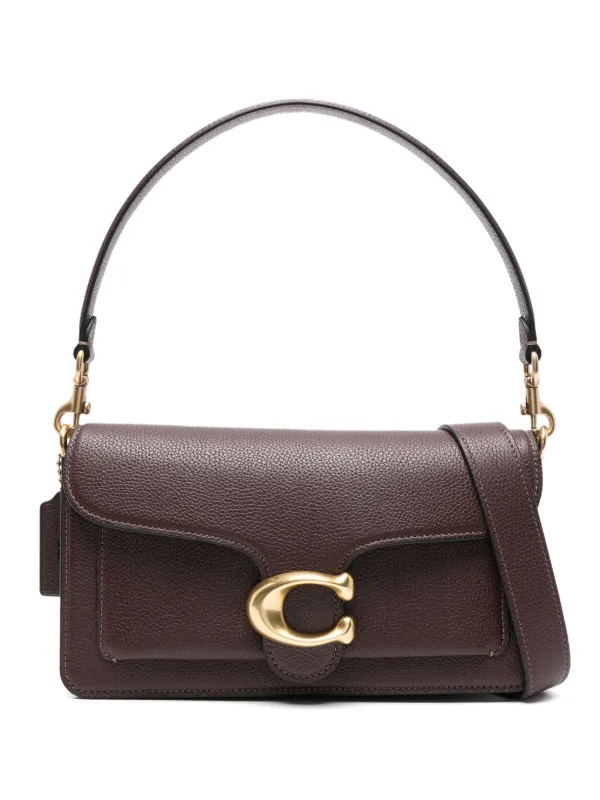 ♦️早い者勝ち♦️COACH ショルダーバッグ ブラウン/ブラック Coach レザーショルダーバッグ | ブラウン | FARFETCH JP