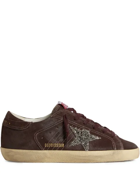 Golden Goose Super Star glitter-star embellished sneakers