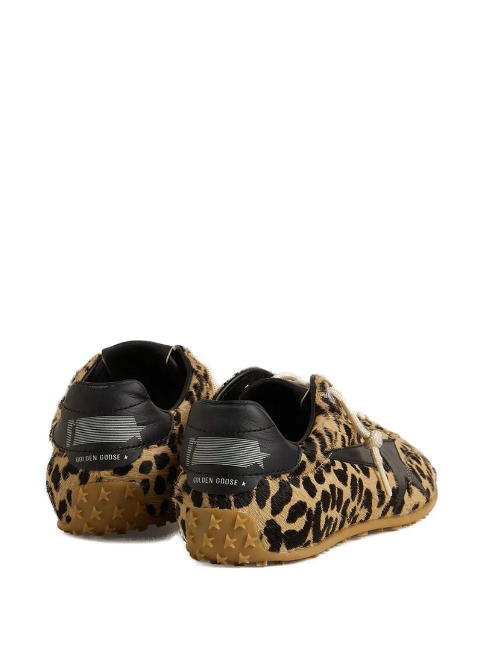 Golden Goose Marathon Speed sneakers met luipaardprint Bruin