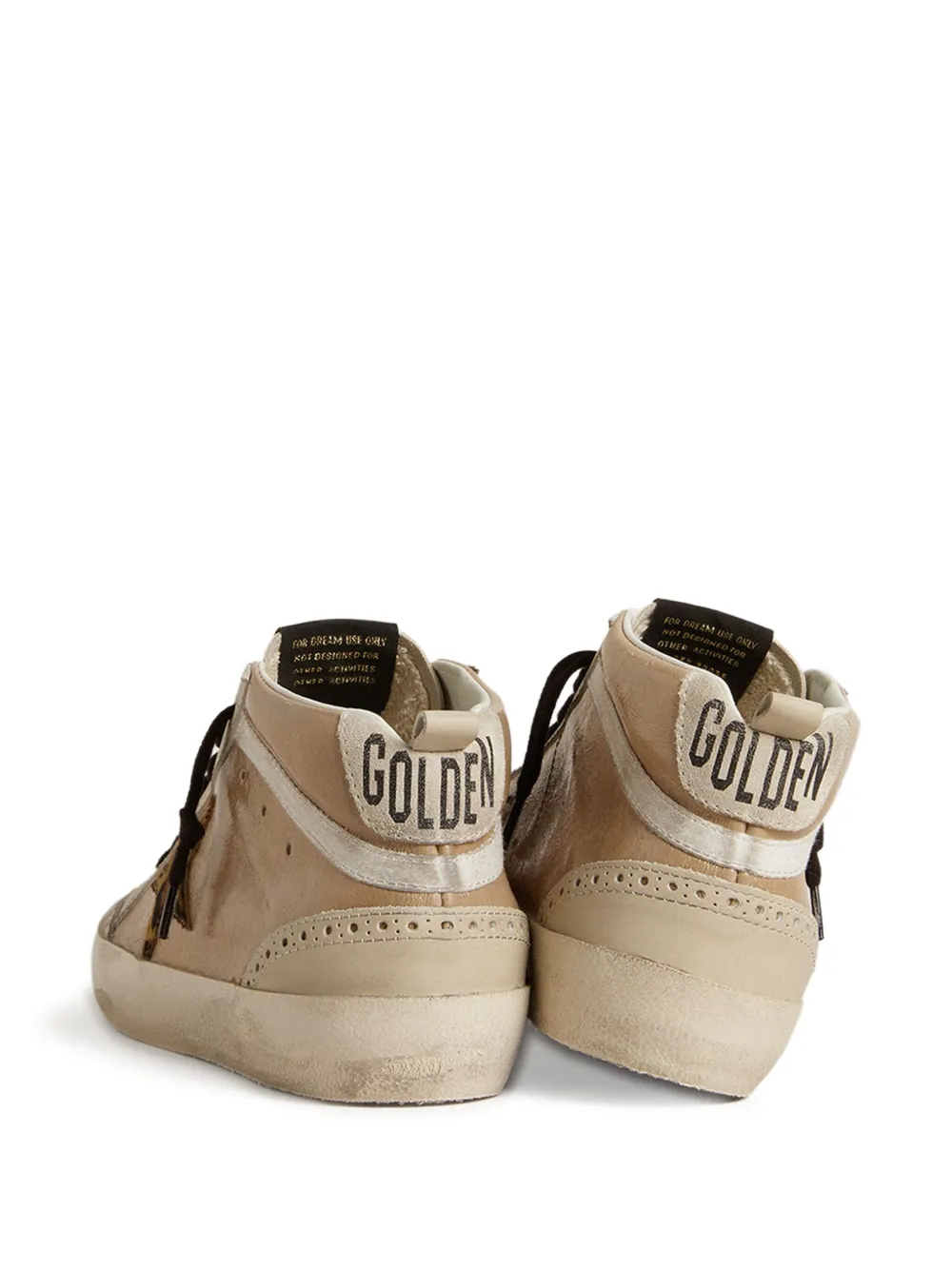 Golden Goose Mid Star leopard-print sneakers Neutrals