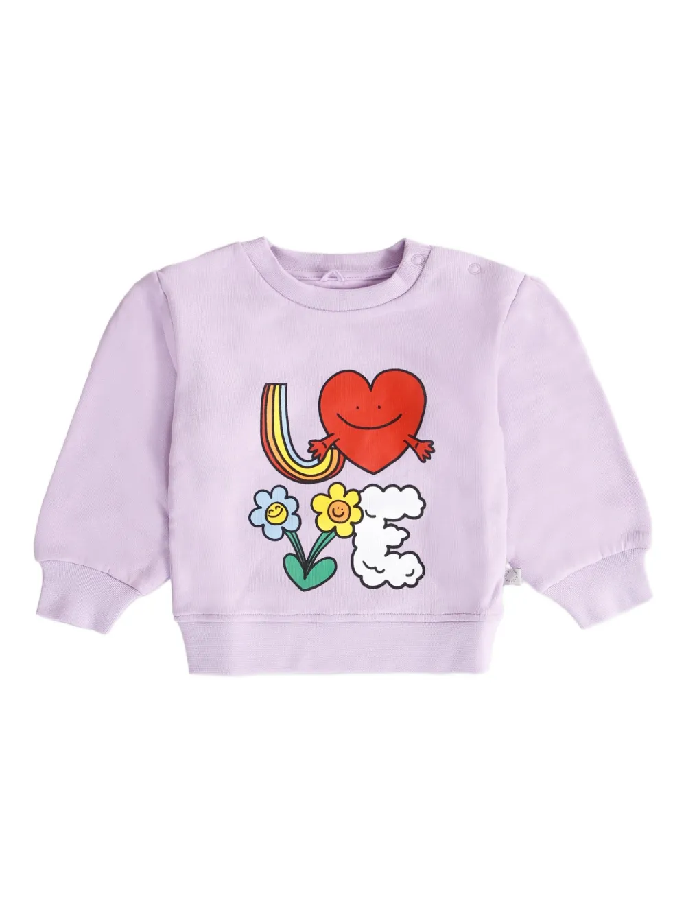 Stella McCartney Kids Sweater met print Paars