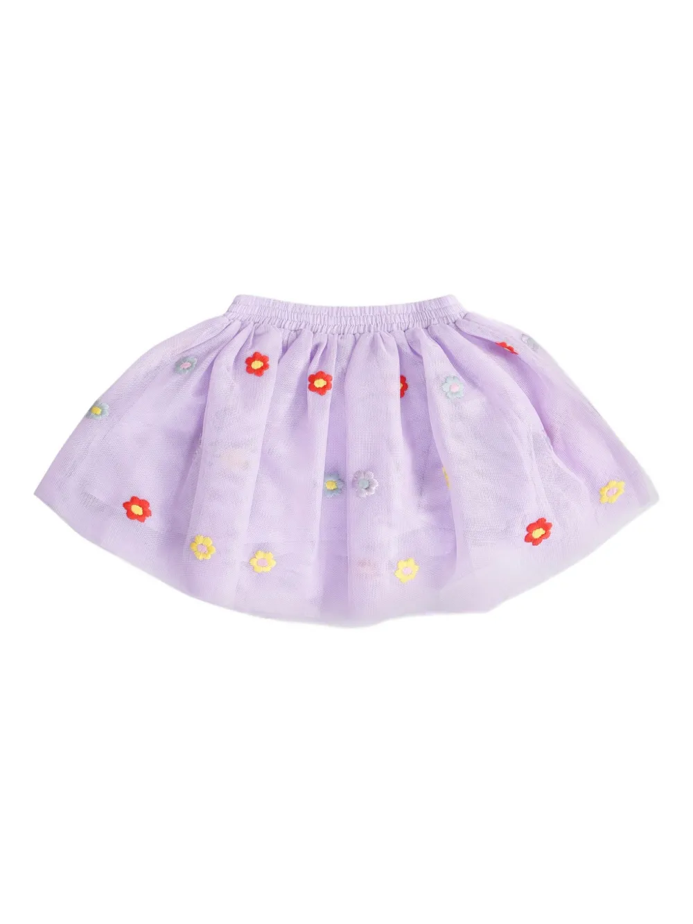 Stella McCartney Kids embroidered tulle skirt - Paars