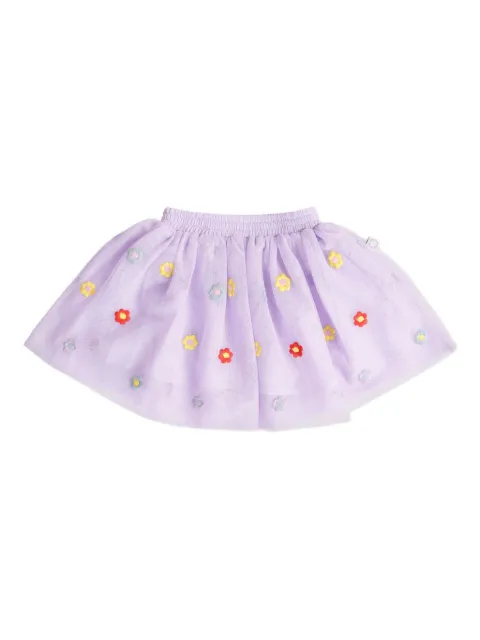Stella McCartney Kids embroidered tulle skirt