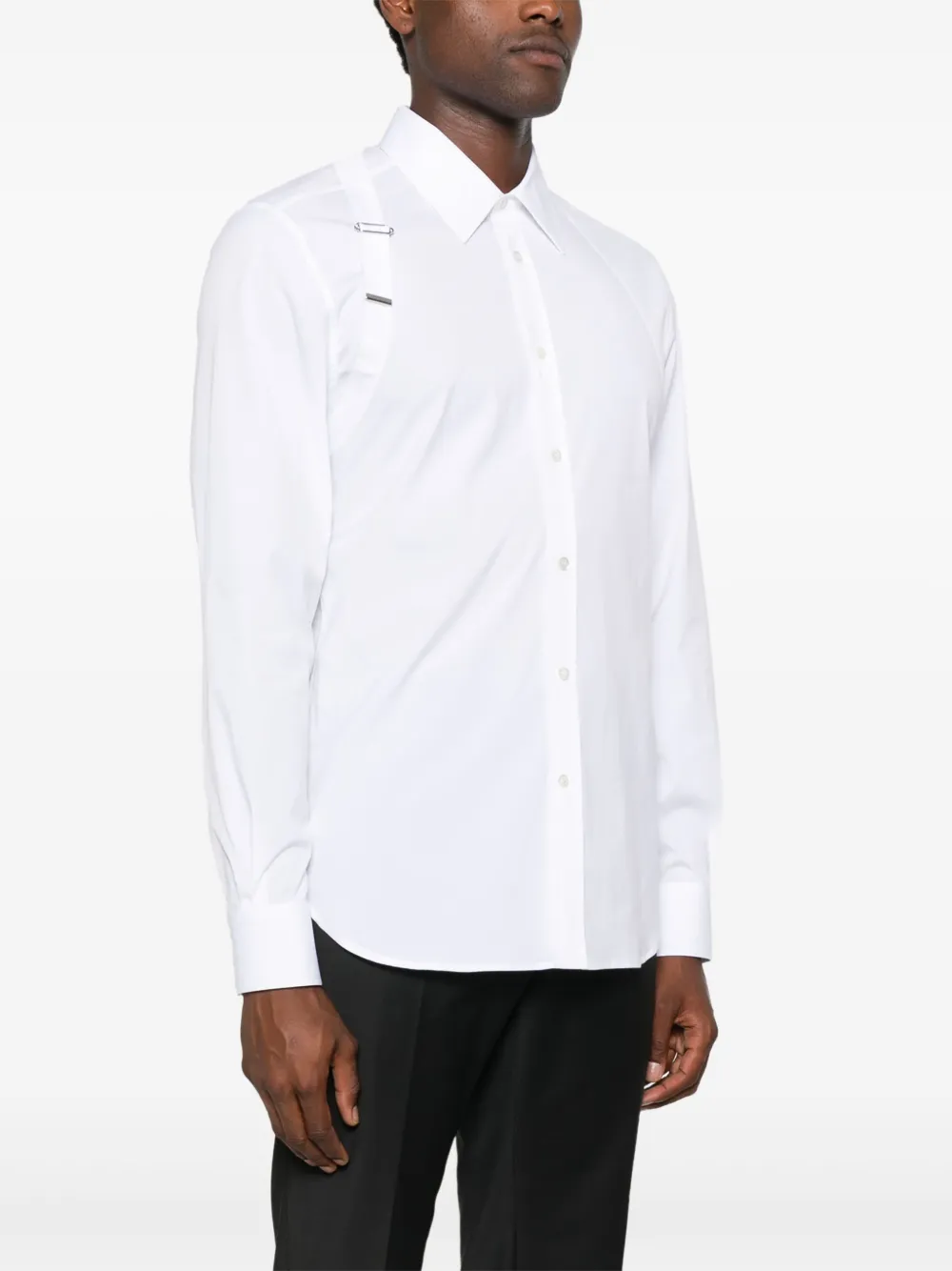 Alexander McQueen Katoenen overhemd Wit