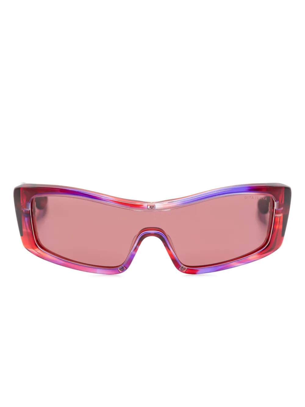 Dita Eyewear Zonnebril met oversized montuur Rood