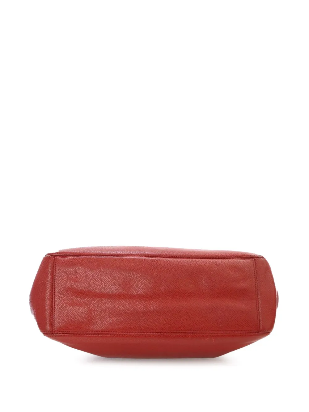 Pre-owned Chanel 1996-1997 Caviar Supermodel Shoulder Bag In Red
