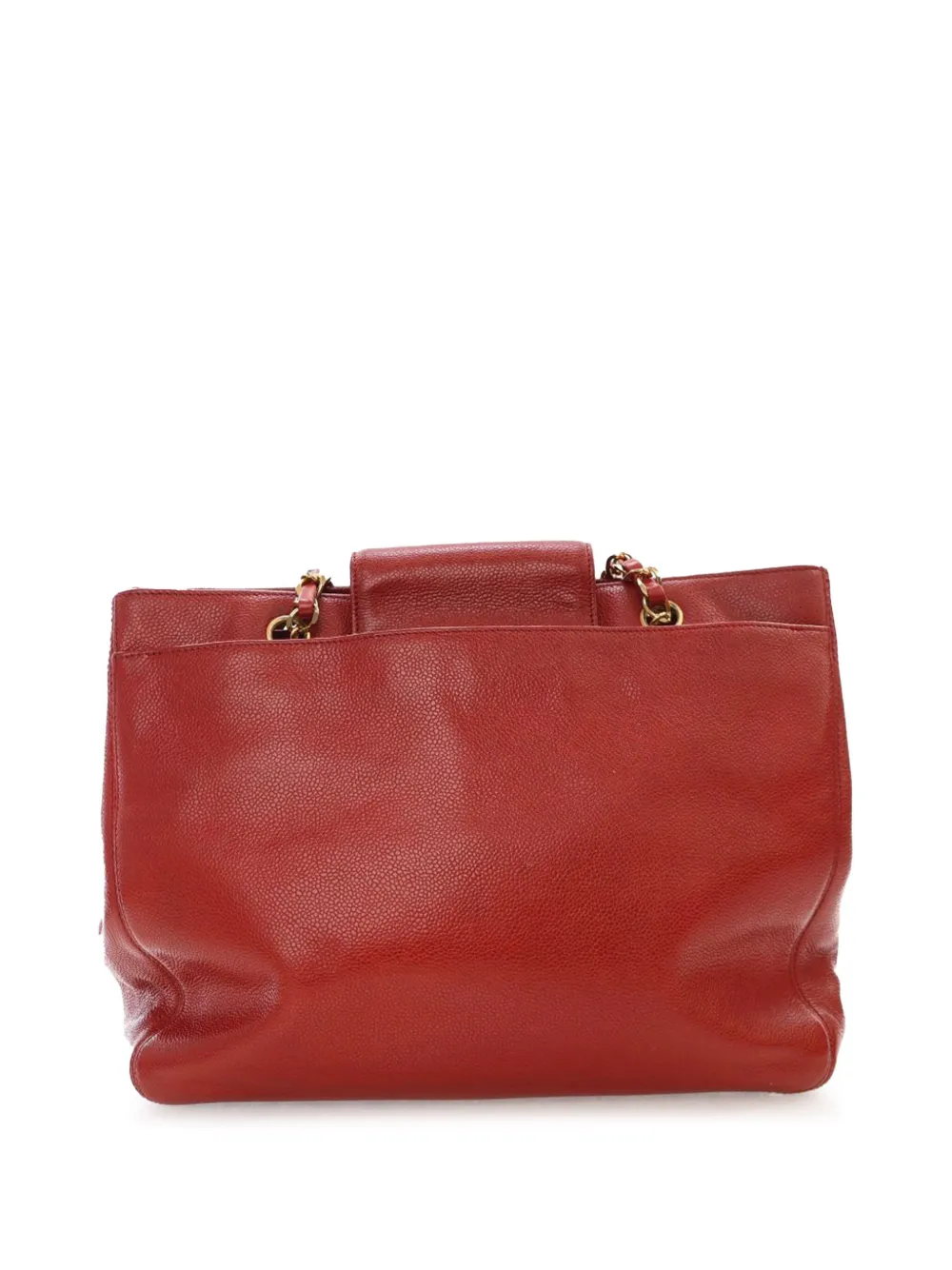 Pre-owned Chanel 1996-1997 Caviar Supermodel Shoulder Bag In Red