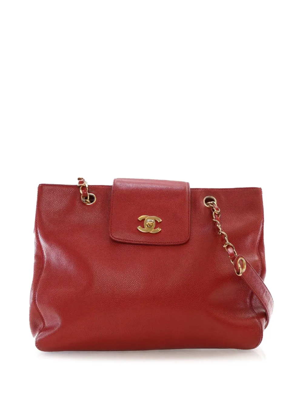 CHANEL Pre-Owned 1996-1997 Caviar Supermodel shoulder bag - レッド CHANEL Pre-Owned 1996-1997 Caviar Supermodel shoulder bag - レッド