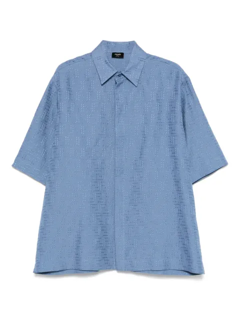 FENDI textured-finish shirt 