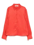 FENDI FF-jacquard shirt - Red