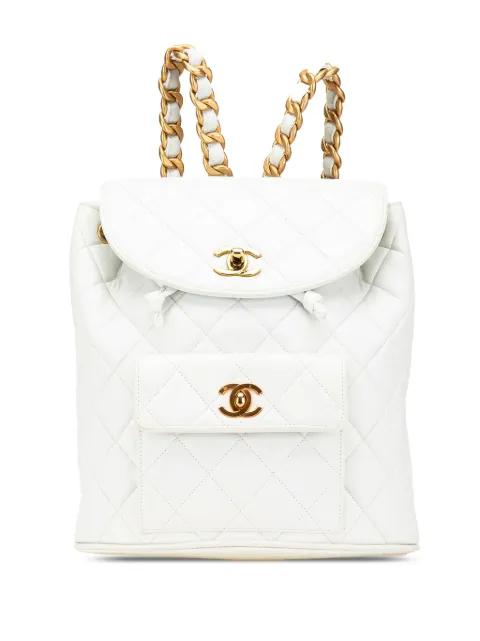 CHANEL Pre-Owned стеганый рюкзак Duma среднего размера (1994-1996 годы)