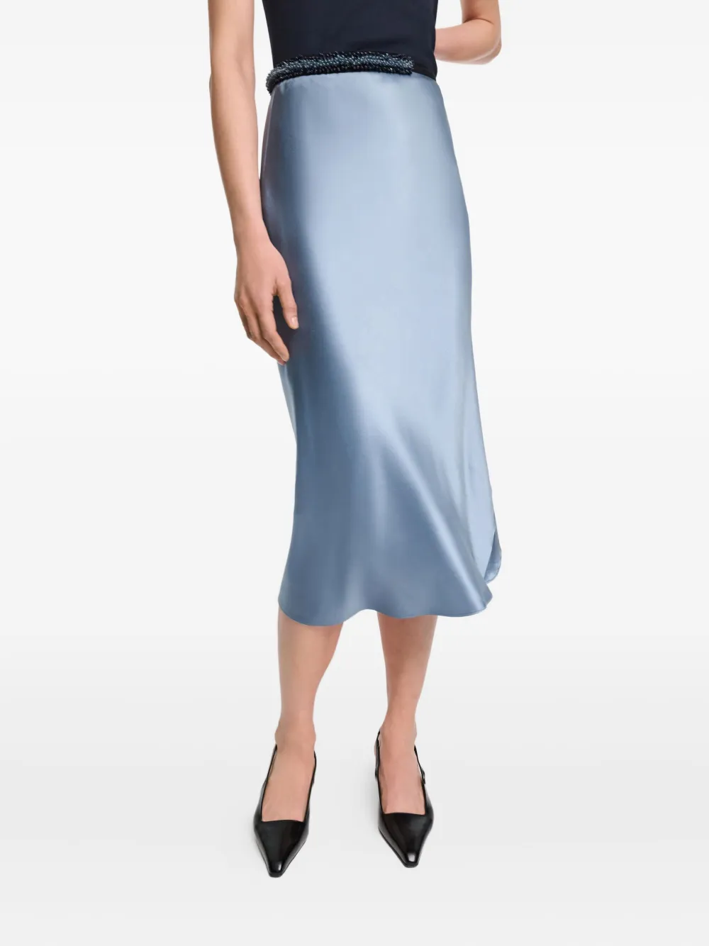 Dorothee Schumacher Charmeuse zijden onderrok Blauw