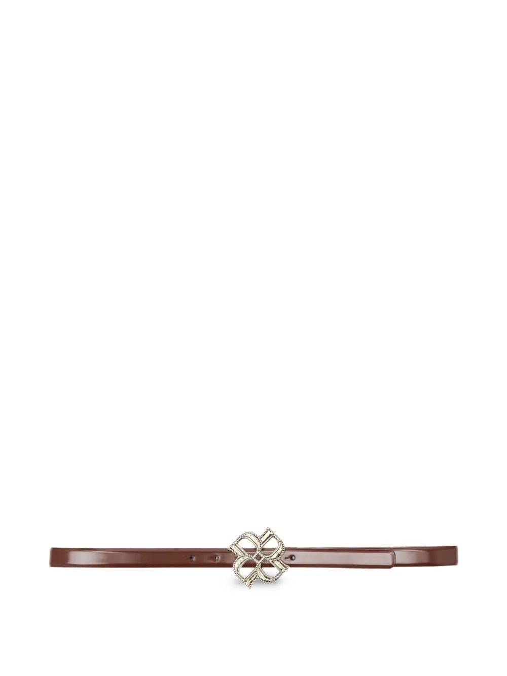 Dorothee Schumacher Subtle Shine rose-buckle leather belt | Brown | Image 1