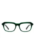 Jacquemus Citta geometric-frame glasses - Green
