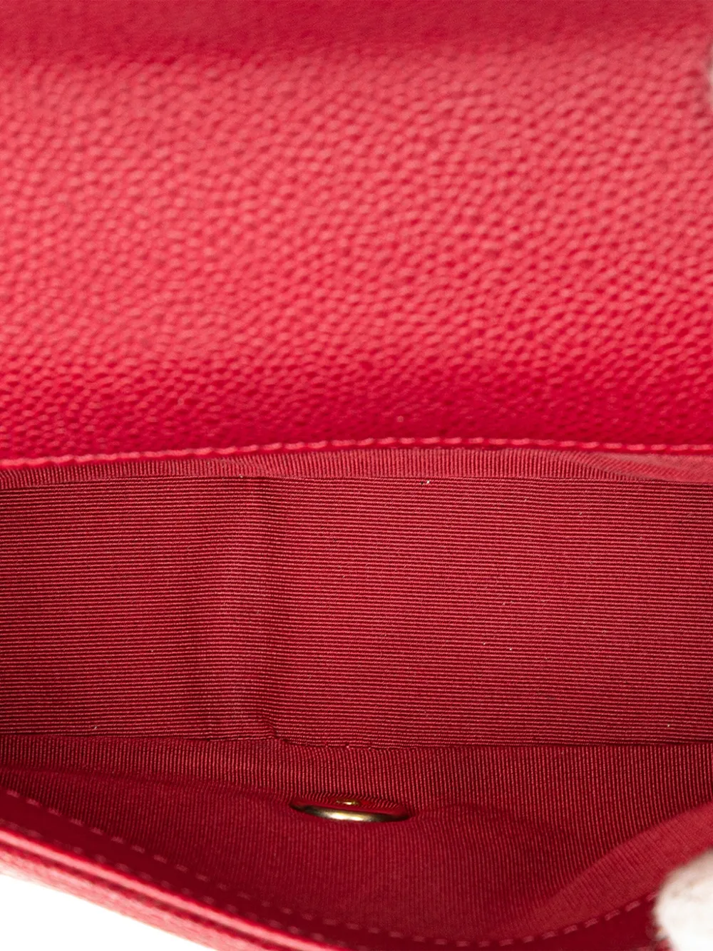 Pre-owned Chanel 2017-2018 Mini Quilted Caviar Carry Around Flap Satchel