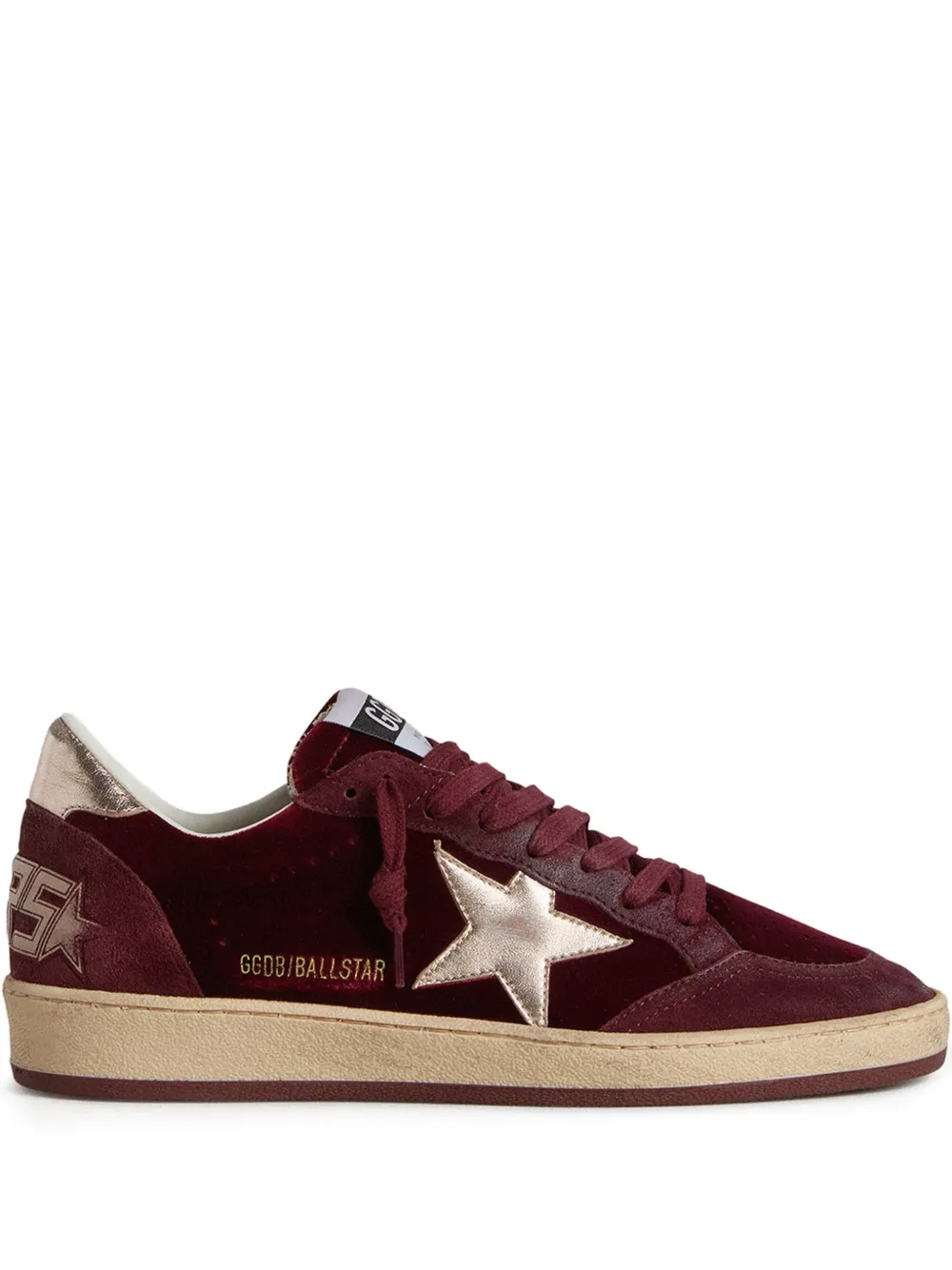 Golden Goose Ballstar suede sneakers Red