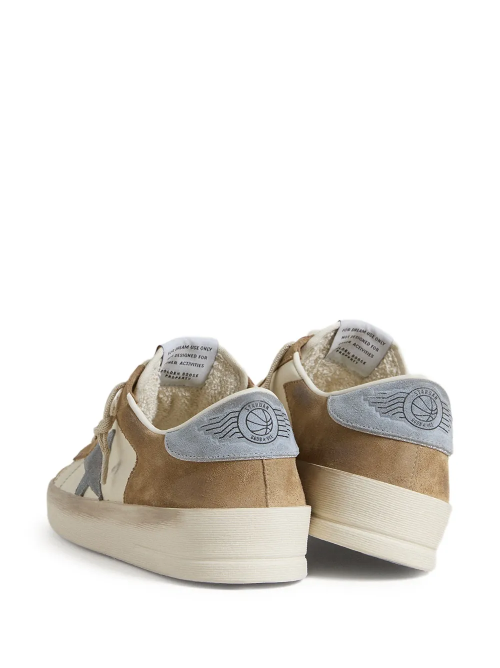Golden Goose Stardan suede star-emblazoned sneakers Neutrals