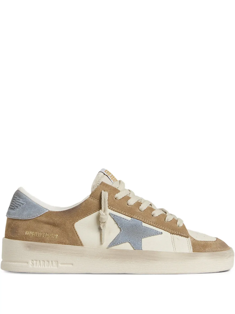 Golden Goose Stardan suède sneakers met ster Beige