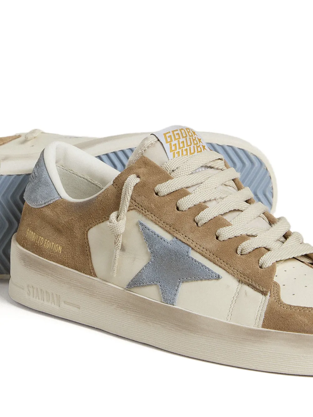 Golden Goose Stardan suede star-emblazoned sneakers Neutrals