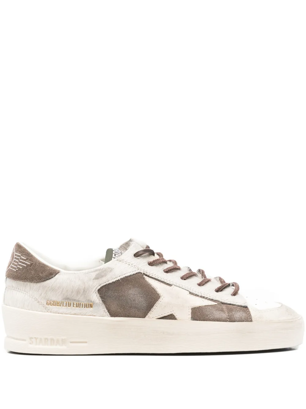 Golden Goose Stardan Suede Sneakers In Brown