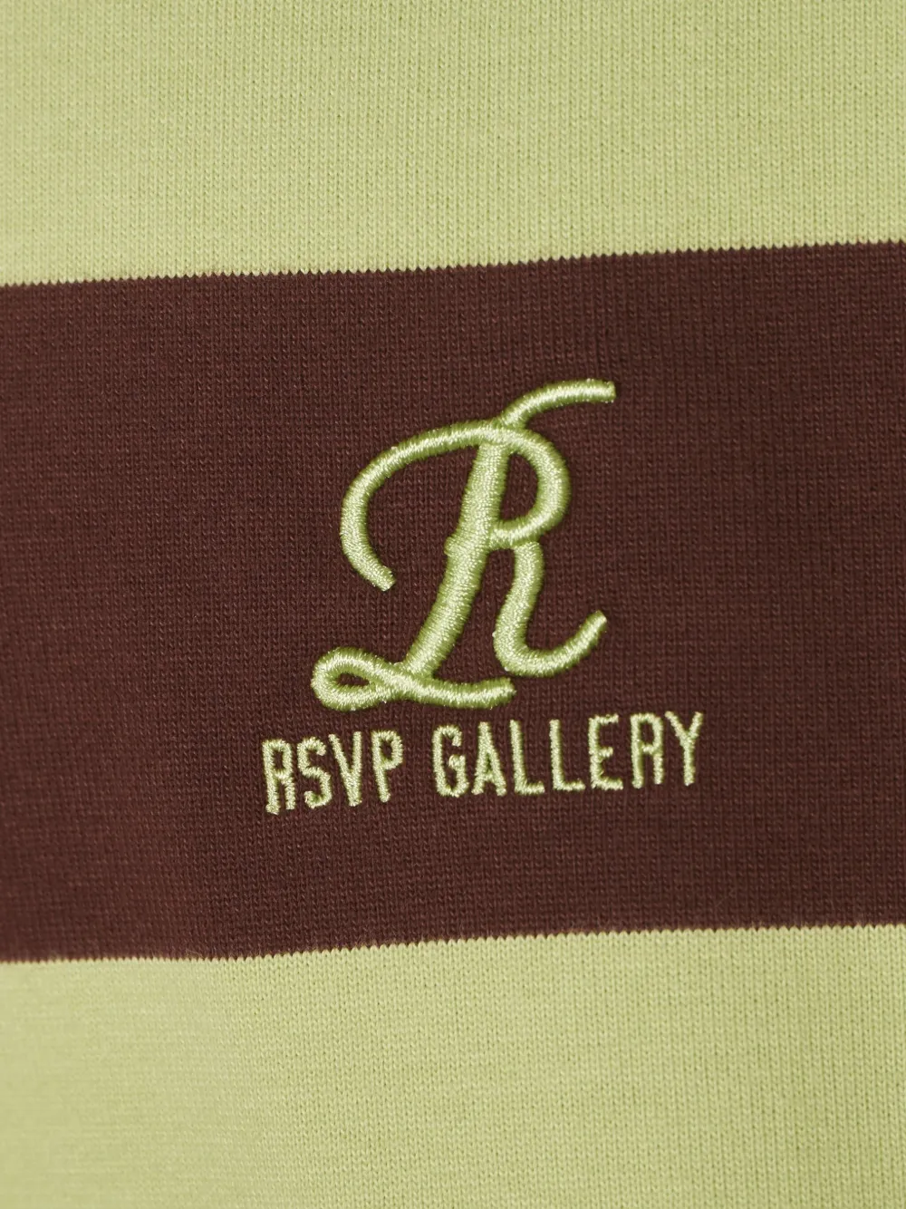 AGOLDE RSVP Rugby gestreept poloshirt Bruin