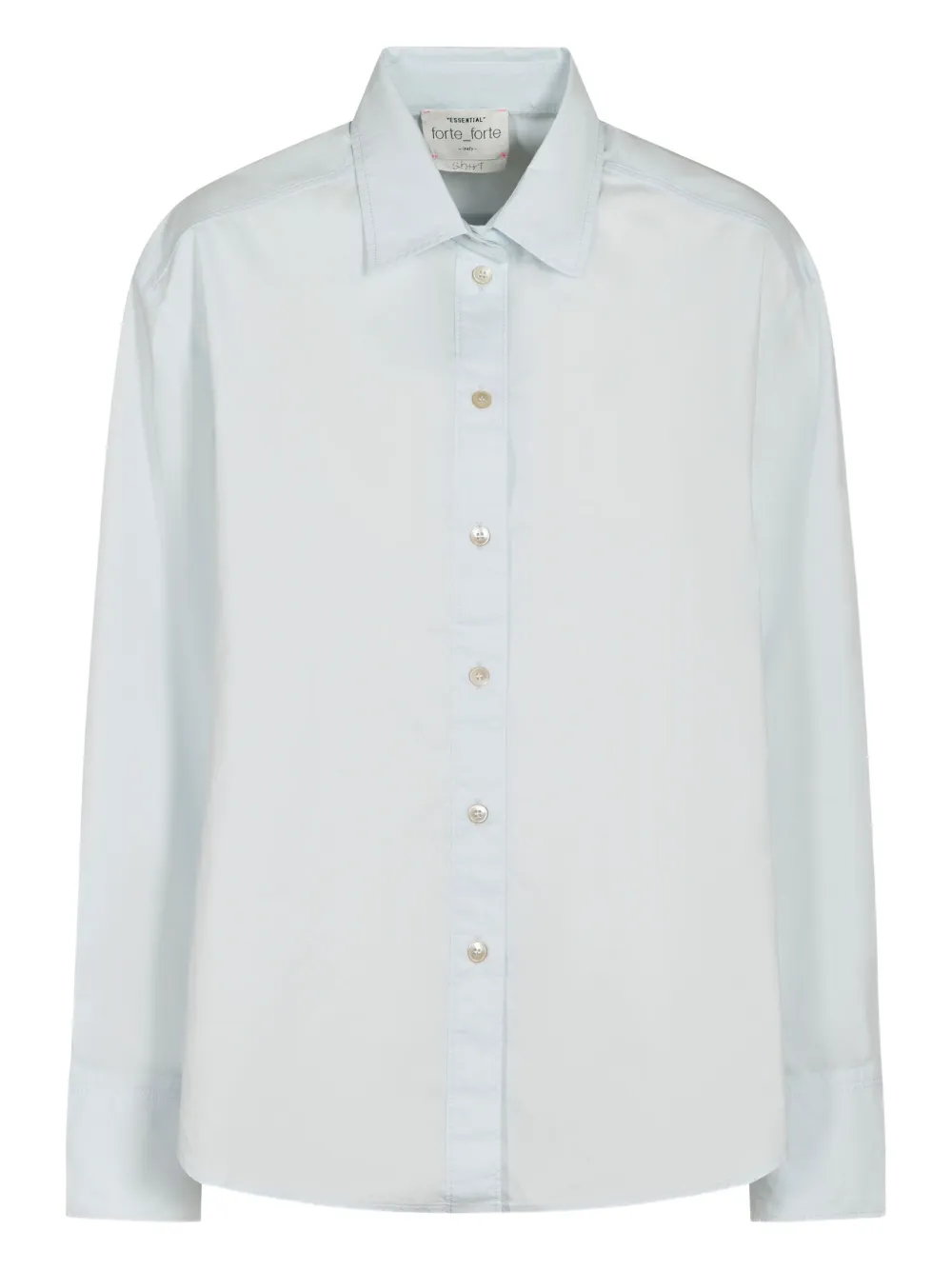 Forte cotton shirt Blauw